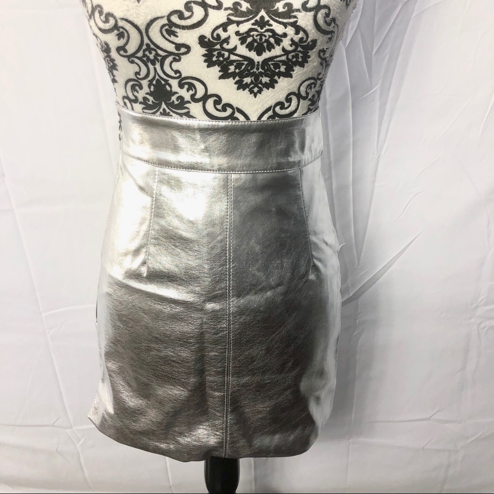 Storets metallic grey skirt nwt - Picture 2 of 7